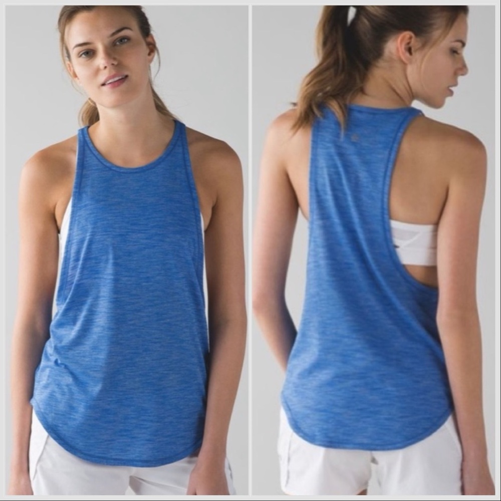 Lululemon Sweat Date Tank Top blue size 4